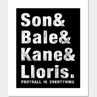 Football Is Everything - Son & Bale & Kane & Lloris Posters and Art